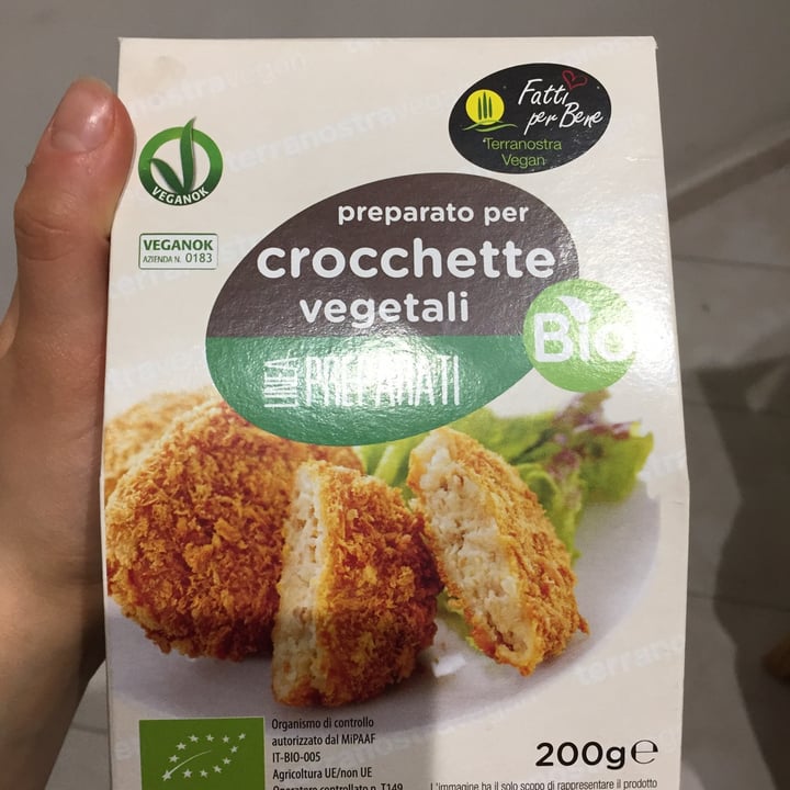 photo of Fatti per bene terranostra vegan Preparato Per Crocchette shared by @veganpumpkin on  19 May 2022 - review