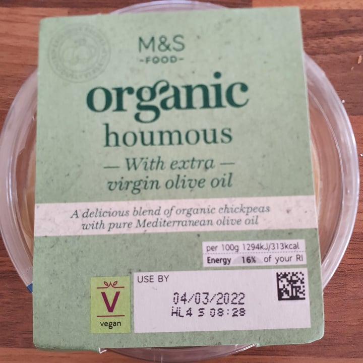 review photo of Marks & Spencer Food (M&S) Organic Houmous shared by @thrivingjane on 26 Feb 2022 - review