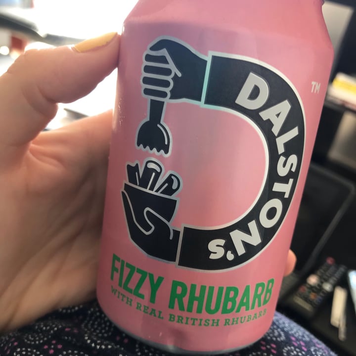 photo of Dalston's Soda Company Fizzy Rhubarb drink shared by @earthwithjbro on  06 May 2020 - review