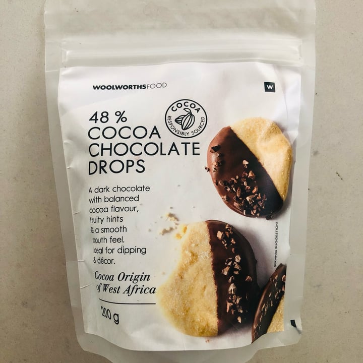 review photo of Woolworths Food 48% cocoa chocolate drops shared by @kirstent on 22 Oct 2022 - review