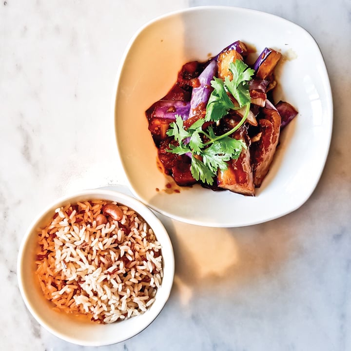 photo of Real Food Steamed aubergines shared by @alettertovegans on  03 Sep 2019 - review