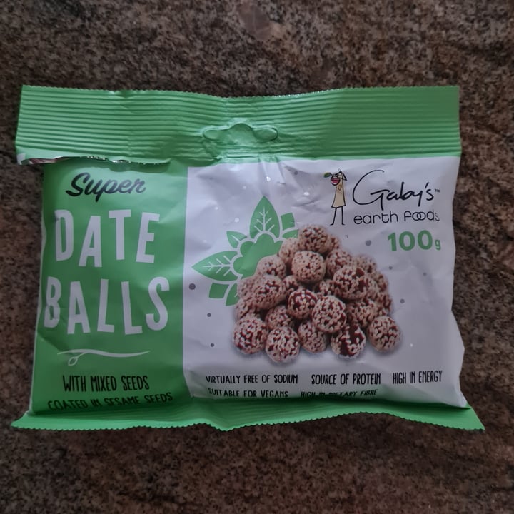 photo of Gaby’s Earth Foods Super Date Balls (mixed seeds) shared by @gloomyvegan on  07 Nov 2021 - review