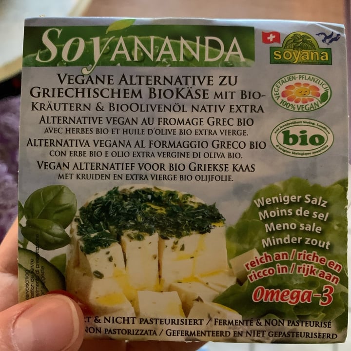 photo of Soyananda Vegane Alternative zu griechischem Biokäse shared by @bananasss on  08 Jan 2022 - review