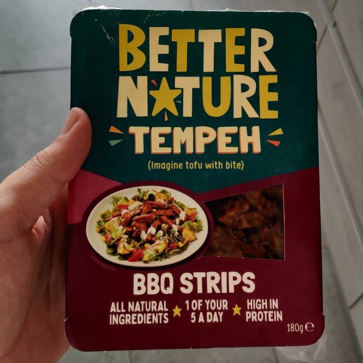 photo of Better Nature Tempeh BBQ Strips shared by @finf on  27 Jun 2022 - review