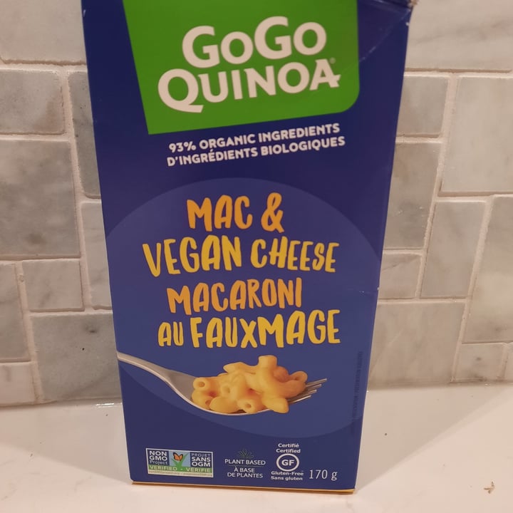 photo of GoGo Quinoa Mac and cheese shared by @corieveg on  12 Nov 2021 - review