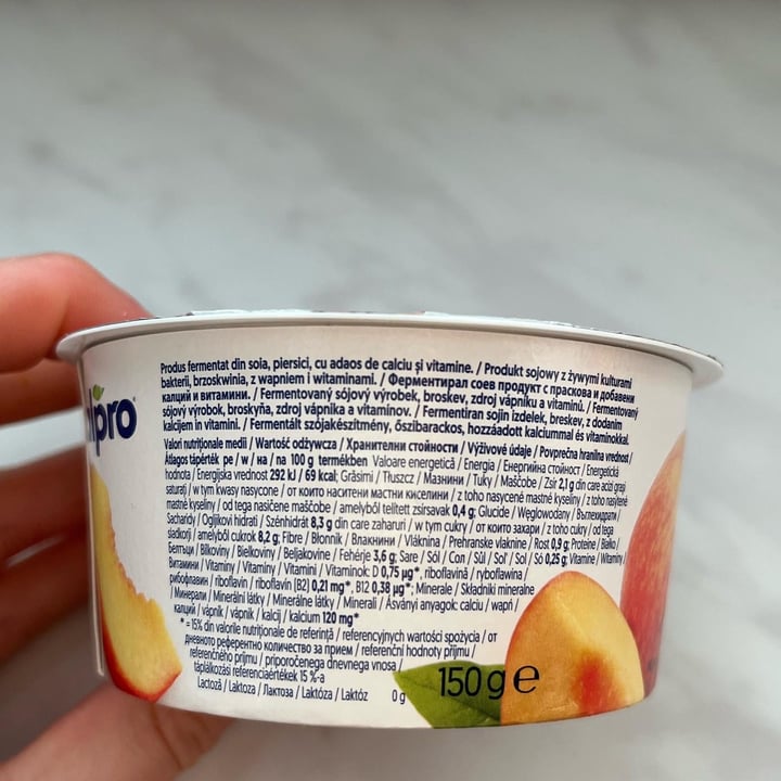 photo of Alpro Peach Yoghurt shared by @lori135 on  04 Oct 2022 - review