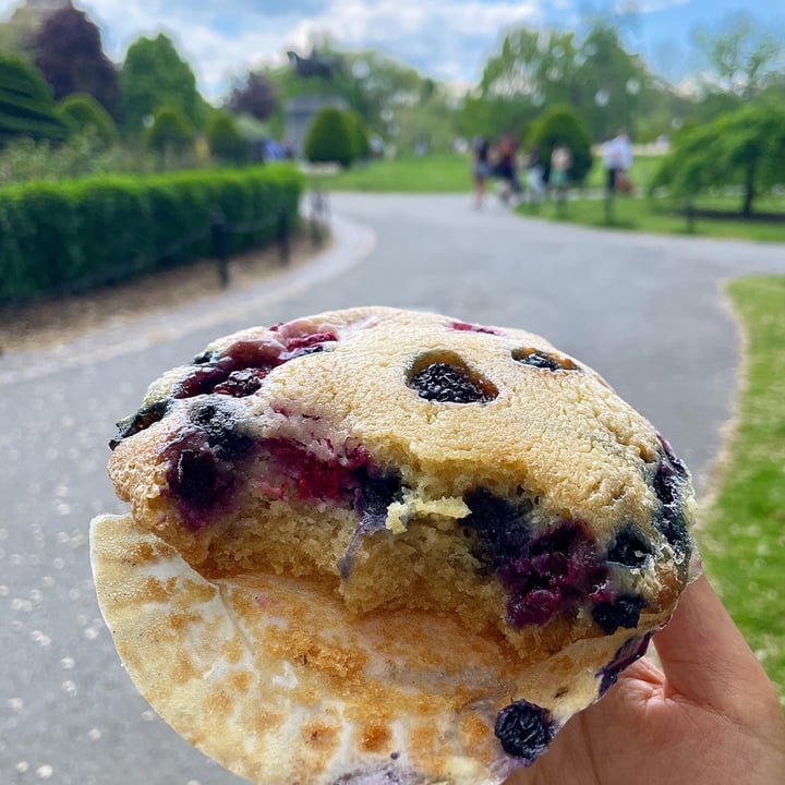 photo of Flour Bakery Vegan Vanilla Berry Muffin shared by @arunnersfuel on  18 May 2021 - review
