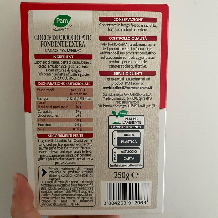 photo of Pam Gocce di cioccolato Fondente shared by @elenadale on  06 Apr 2022 - review