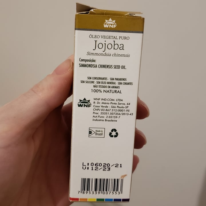 photo of WNF Óleo de Jojoba shared by @marimalatesta on  10 May 2022 - review