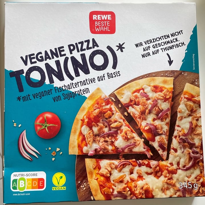 photo of REWE Beste Wahl Vegane Pizza Ton(no) shared by @fbradaschia on  25 Aug 2022 - review