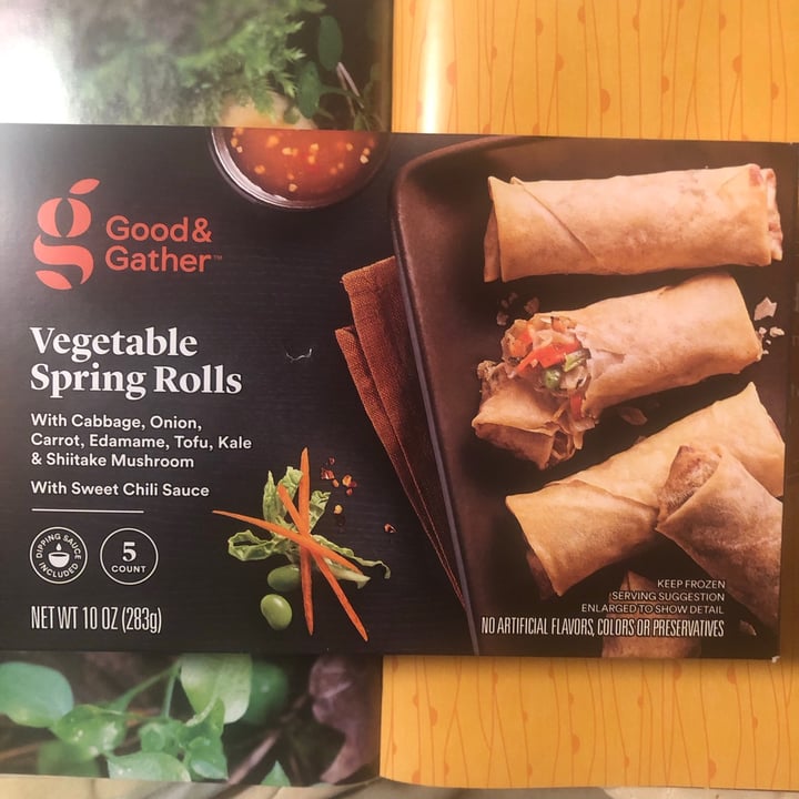 photo of Good & Gather Vegetable Spring Rolls shared by @bandita on  13 Feb 2021 - review