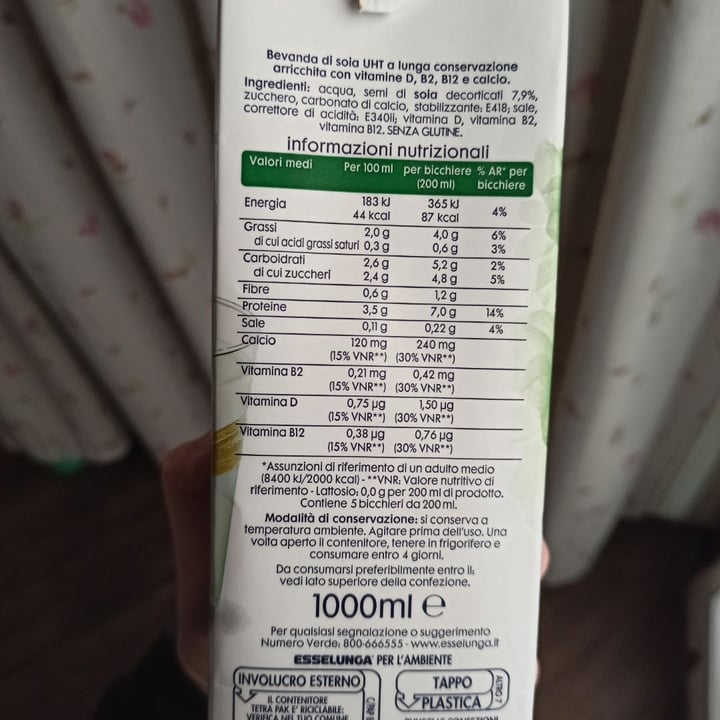 photo of  Esselunga Equilibrio - Bevanda Vegetale Soia shared by @cosmilla on  24 Mar 2020 - review