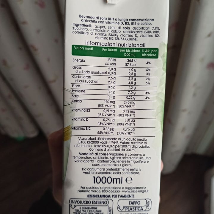 photo of Esselunga Equilibrio - Bevanda Vegetale Soia shared by @cosmilla on  24 Mar 2020 - review