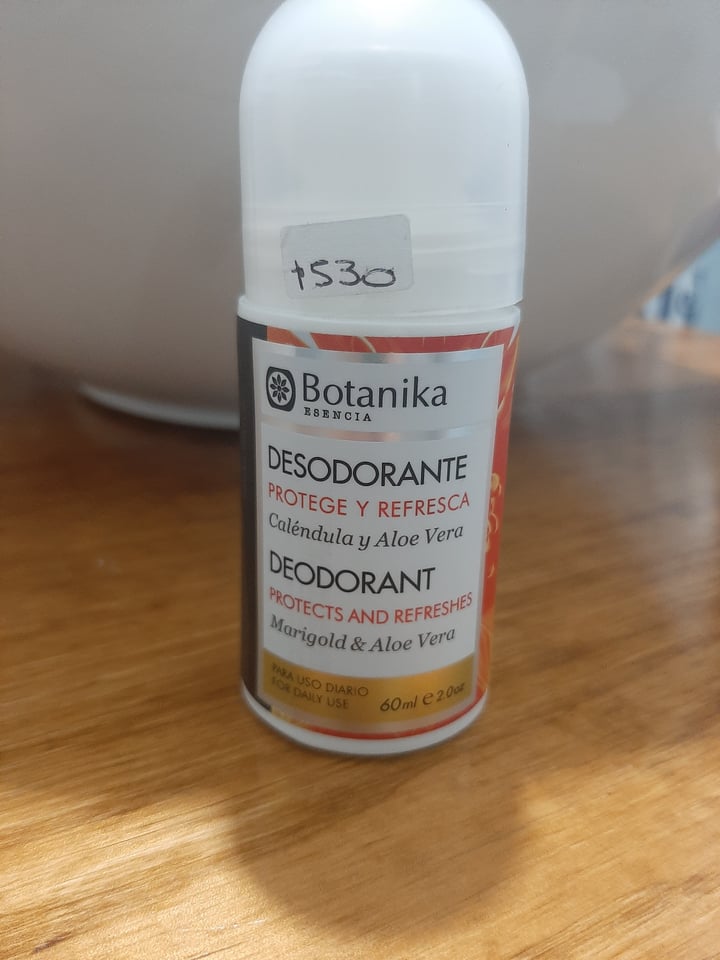 photo of Botanika Cosmética Desodorante Aloe Vera y Caléndula shared by @anitavolpe on  23 Sep 2021 - review