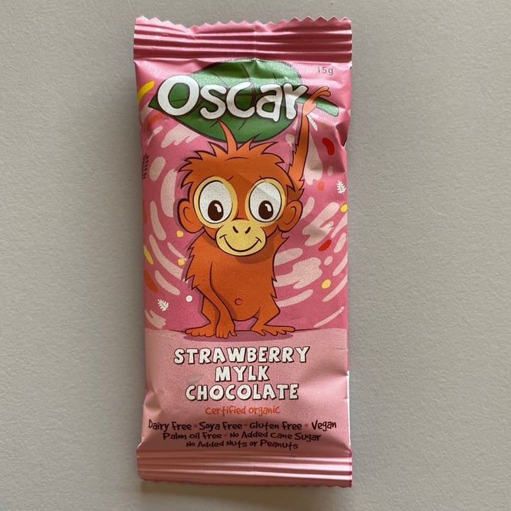 photo of The Chocolate Yogi Oscar Strawberry Mylk Chocolate shared by @karaisvegan on  05 Sep 2020 - review