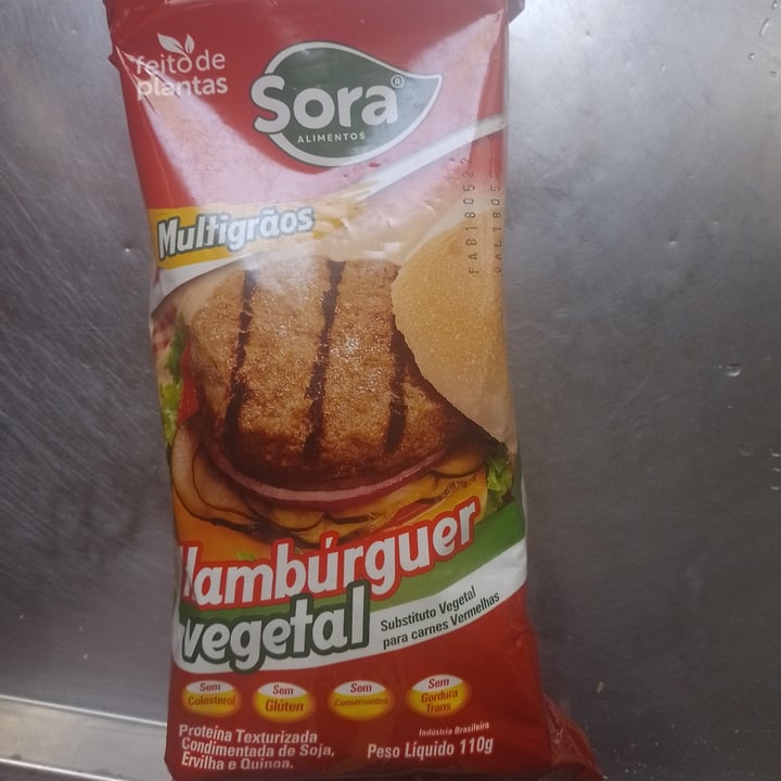 photo of Sora Hambúrguer vegetal - Sora shared by @letismgovegan on  13 Nov 2022 - review