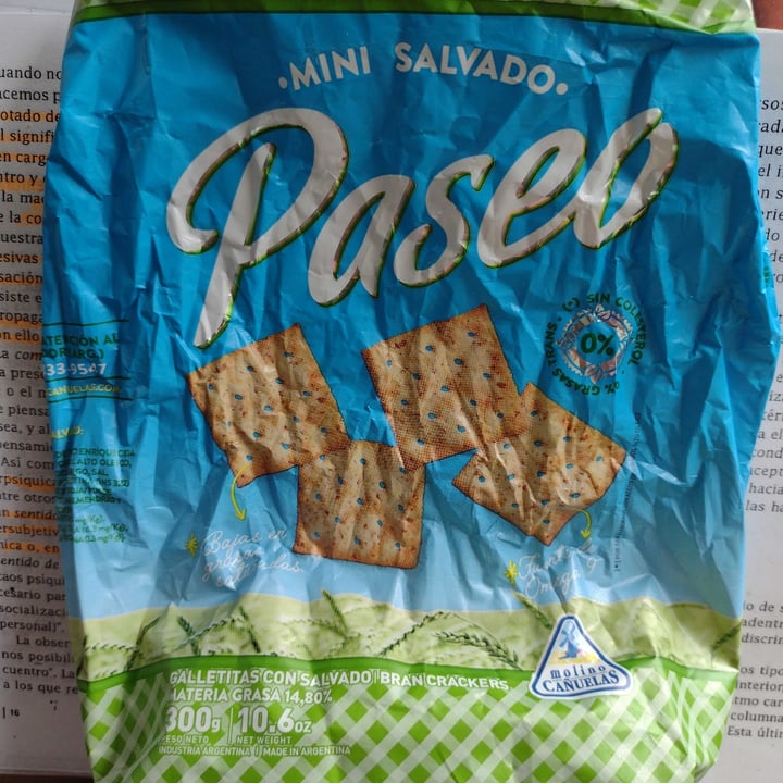 review photo of Molino Cañuelas Galletitas con Salvado Mini Crackers Paseo shared by @juanavegana on 15 Feb 2021 - review