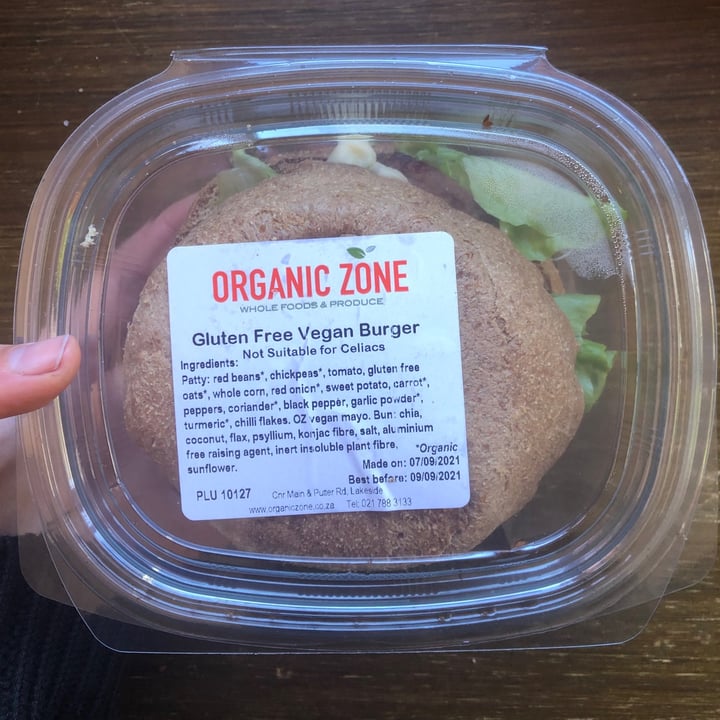 review photo of Organic Zone Ready Made Gluten Free Vegan Burger shared by @vegangirl17 on 08 Sep 2021 - review