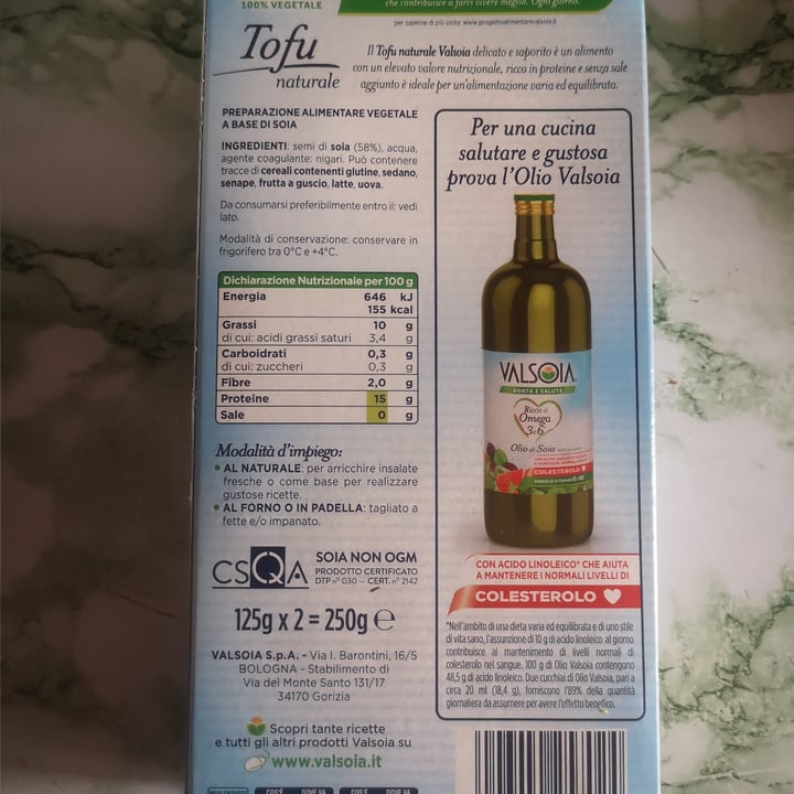photo of Valsoia Tofu naturale shared by @ameliees on  28 Nov 2021 - review