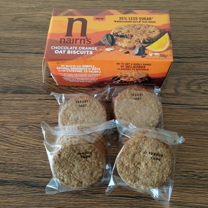 photo of Nairn's chocolate orange oat biscuits shared by @stevenneoh on  29 Aug 2022 - review