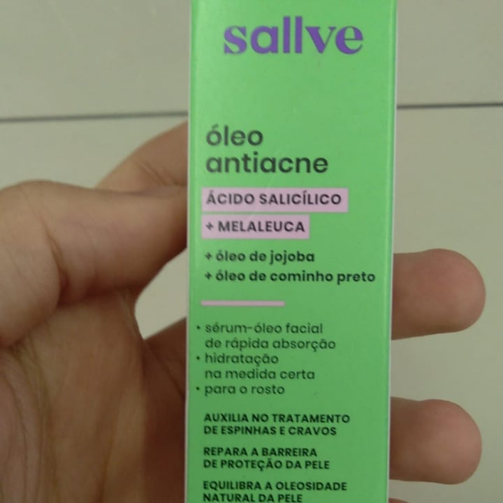 photo of Sallve Óleo Antiacne shared by @jeffrodrigues on  26 Jun 2022 - review