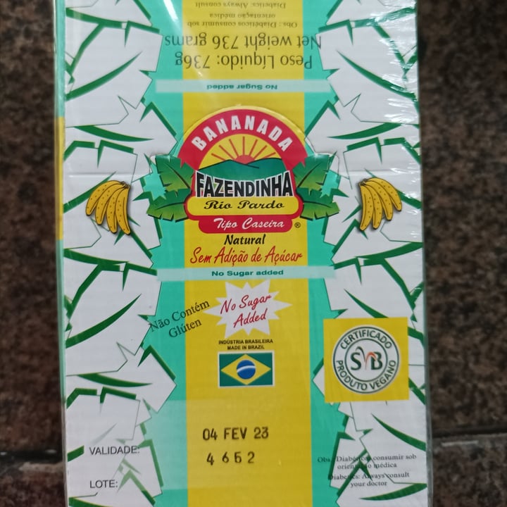 review photo of Fazendinha Rio Pardo Bananada sem açúcar shared by @glaucer on 03 May 2022 - review