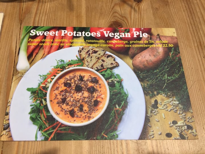 review photo of Le Pain Quotidien Plainpalais Sweet Potatoes Vegan Pie shared by @aurele on 27 Jan 2020 - review