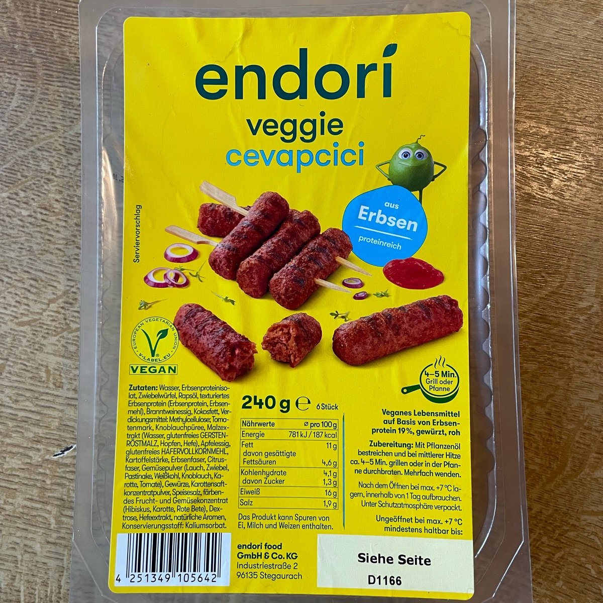 Veggie Cevapcici from Endori - Vegan Product Reviews & Ratings | abillion