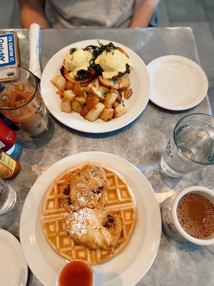 review photo of Sticky Fingers Diner Seitan and Waffles shared by @beccamarks on 12 Jan 2020 - review
