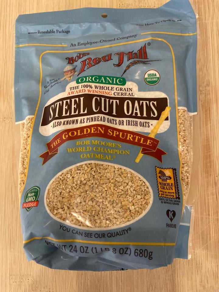 photo of Bob's Red Mill Organic Old Fashioned Steel Cut Oats shared by @gardenforlife on  19 Dec 2019 - review
