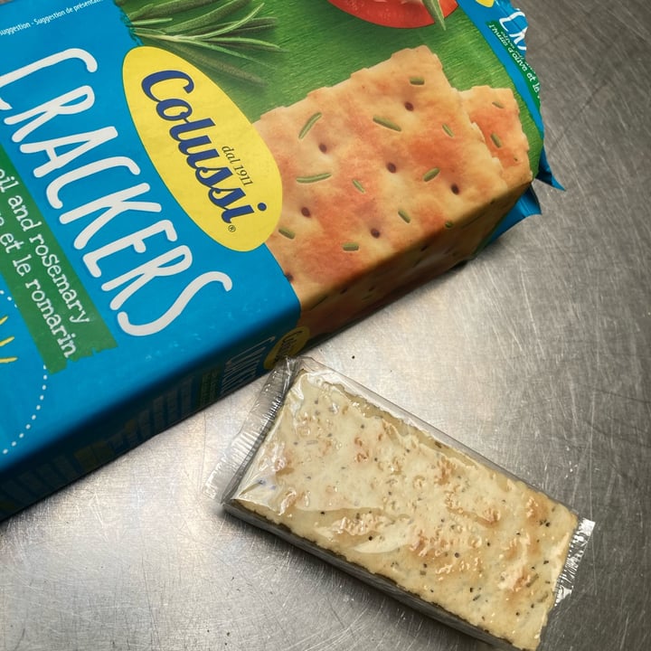 photo of Colussi Olive Oil And Rosemary Crackers shared by @vegannatalie on  09 Oct 2021 - review