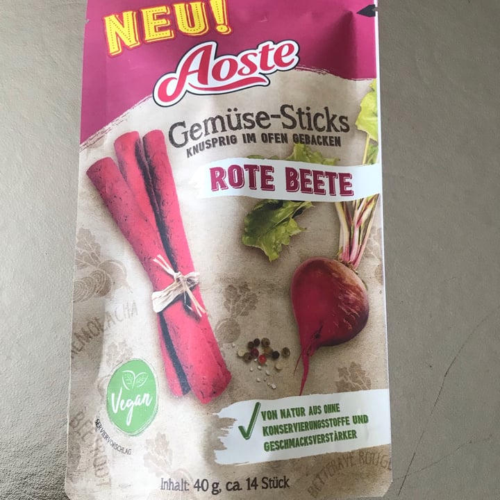 photo of Aoste GEMÜSE-STICKS ROTE BEETE shared by @kiki2020 on  24 Apr 2021 - review
