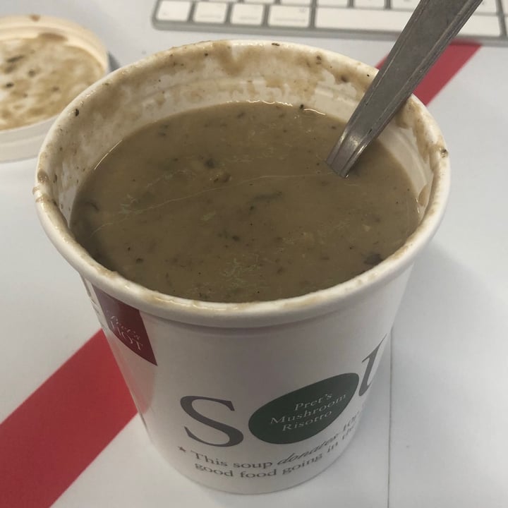 photo of Pret A Manger Mushroom Risotto Soup shared by @aimeesumo on  08 Apr 2021 - review