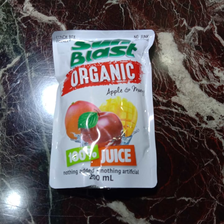 photo of Sun Blast Organic Apple & Mango Juice shared by @winterbear28 on  10 Mar 2022 - review