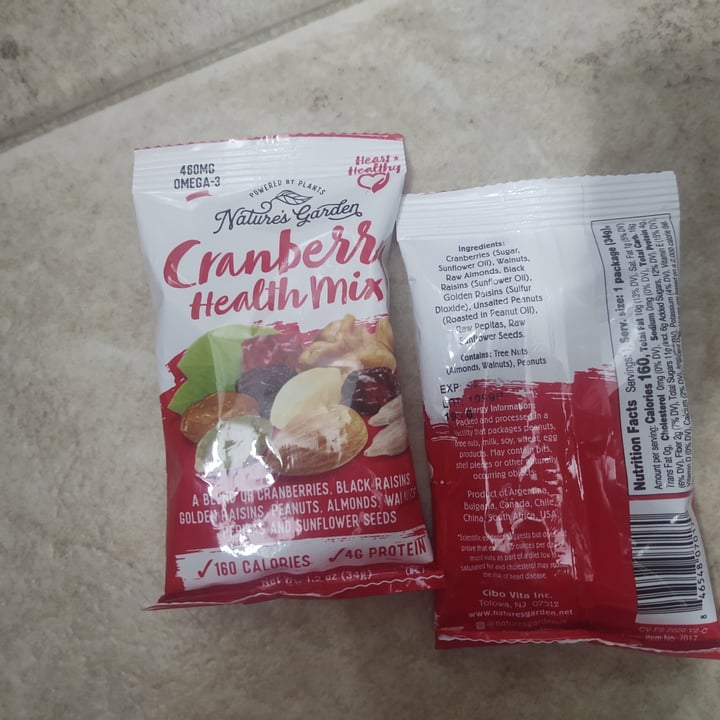 review photo of Natures Garden Cranberry Health Mix shared by @kconover on 31 Aug 2021 - review