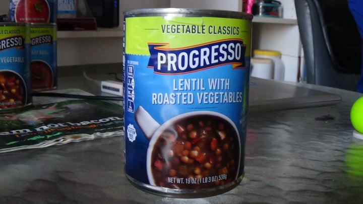 photo of Progresso Lentil with roasted vegetables soup shared by @feelideal on  20 Jan 2020 - review