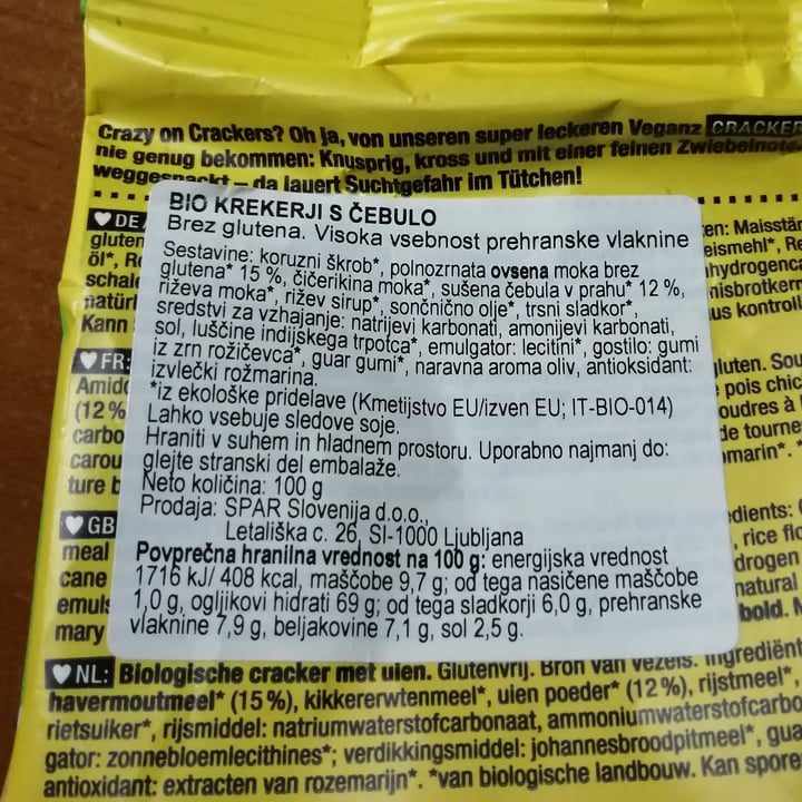 review photo of Veganz Cracker Onion shared by @owly on 02 Apr 2022 - review
