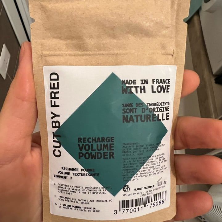 photo of Cut by fred Recharge volume powder shared by @sarouh on  11 Apr 2022 - review