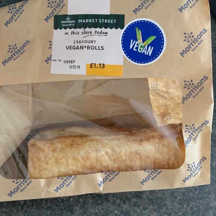photo of Morrisons Vegan Sausage Roll shared by @julesbateman on  09 Sep 2020 - review