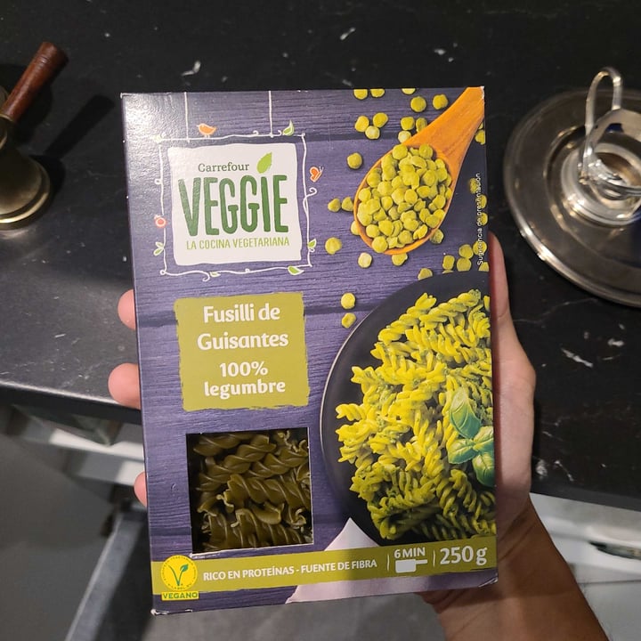 photo of Carrefour  Fusilli De Guisantes shared by @felipealemanco on  25 Oct 2021 - review