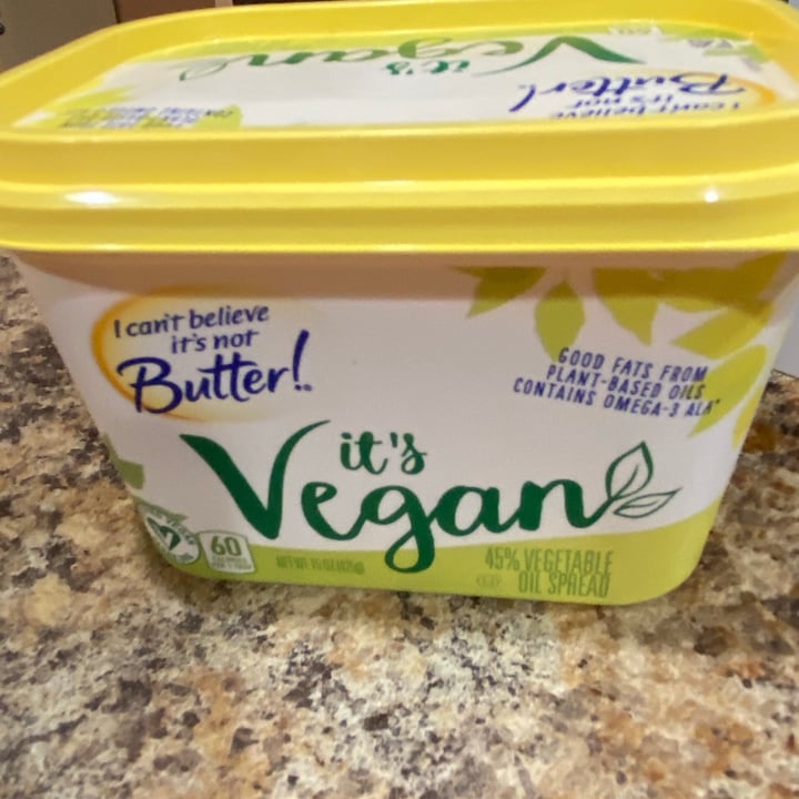 photo of I Can't Believe It's Not Butter! I Cant Believe Its Not Butter! It’s Vegan (45% Vegetable Oil Spread) shared by @shannadae on  04 May 2020 - review
