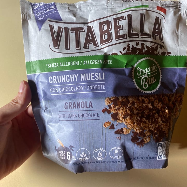 photo of Vitabella Crunchy Muesli con cioccolato fondente shared by @rachelerivolta on  24 Aug 2022 - review