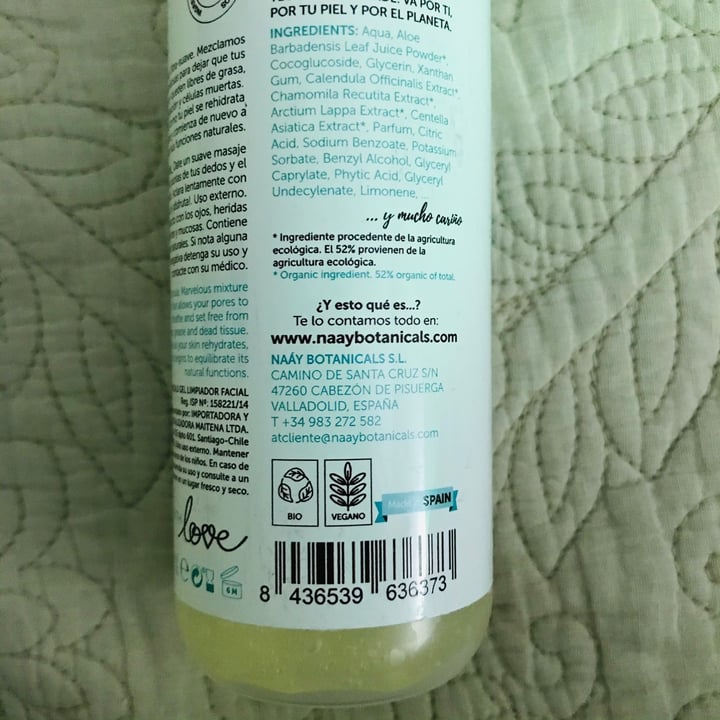 photo of Naáy Botanicals Gel Facial shared by @negritavegana on  26 Apr 2021 - review