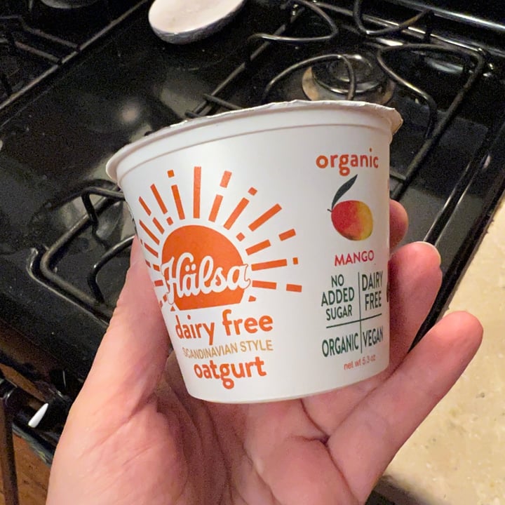 photo of Halsa Organic mango oatgurt shared by @keeponveganon on  20 May 2022 - review