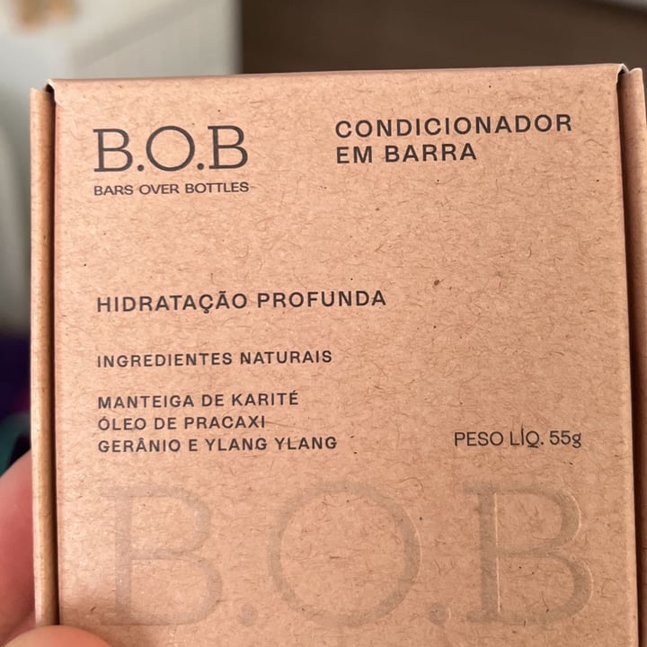 photo of B.O.B Condicionador em Barra Hidratação Profunda shared by @anto130301 on  17 Nov 2022 - review