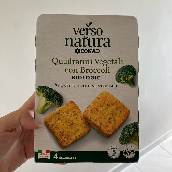 photo of Verso Natura Conad Veg Quadratini vegetali con broccoli biologici shared by @mary3avx on  24 Aug 2022 - review
