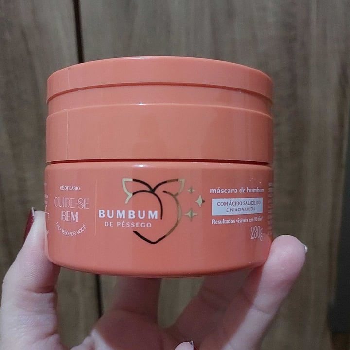 review photo of O Boticário Máscara De Bumbum Pessegura shared by @guizardialine on 05 Nov 2022 - review