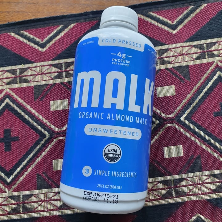 Malk Unsweetened Almond Milk Review abillion