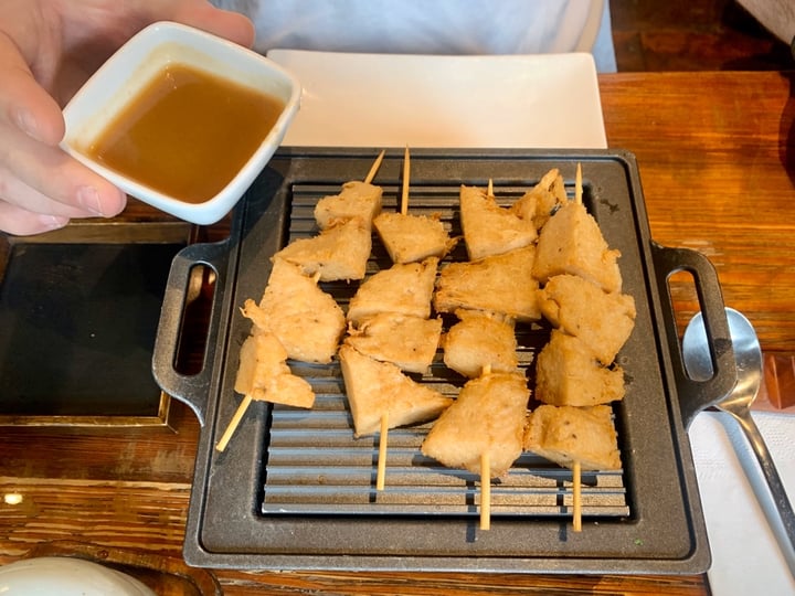 photo of Franchia Vegan Cafe Soy Chicken Satay shared by @basia on  31 Oct 2019 - review