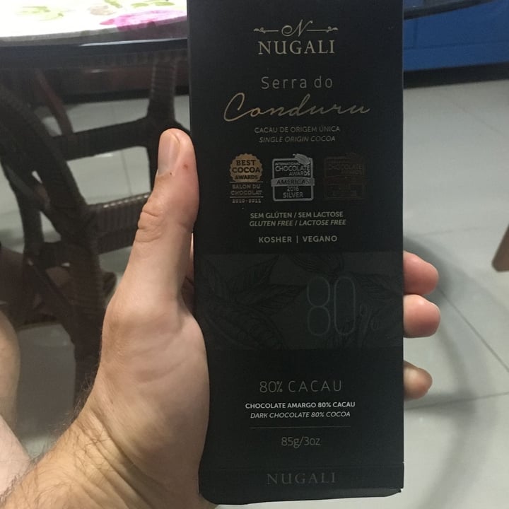 photo of Nugali Chocolate Amargo 80% Cacau - Serra Do Conduti shared by @anavieira on  19 Apr 2022 - review